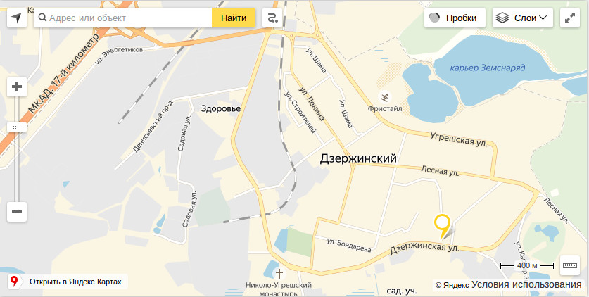 Карта пункта самовывоза Bombo.ru